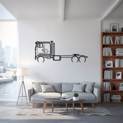 Commander (1972–1983) - Semi Truck Metal Silhouette Wall Art - Truckers Gift - CDL Office Decor