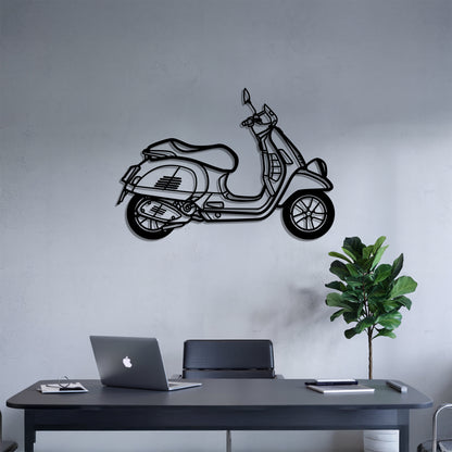 GTS 300 Detailed - Motorcycle Metal Silhouette Wall Art - Bikers Gift - Garage Decor