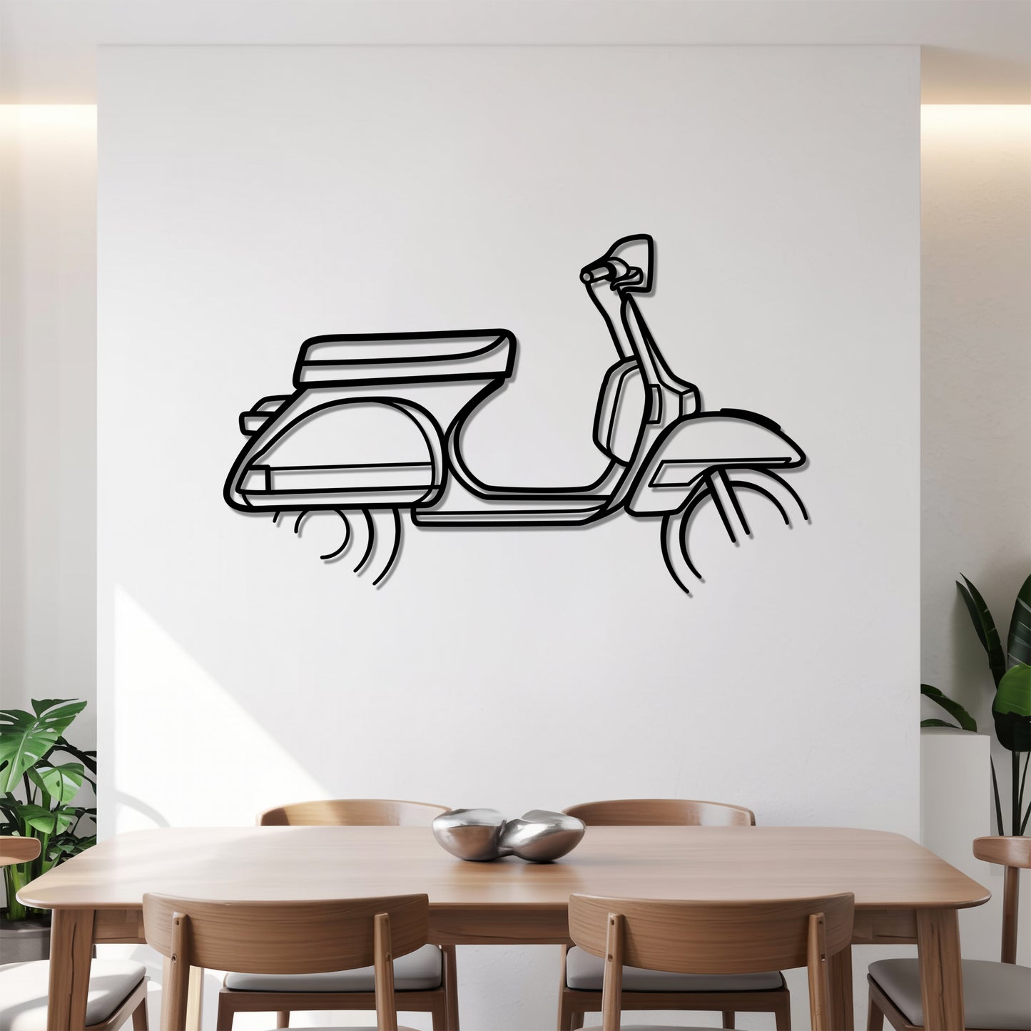 PX 125 - Motorcycle Metal Silhouette Wall Art - Bikers Gift - Garage Decor