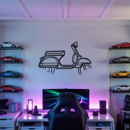 PX 125 - Motorcycle Metal Silhouette Wall Art - Bikers Gift - Garage Decor