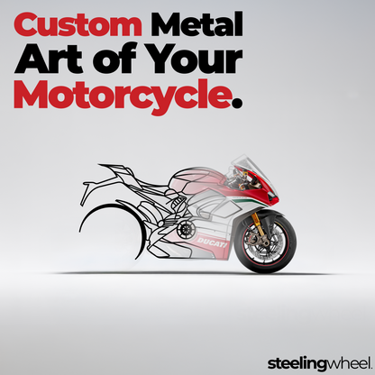 Custom Motorcycle Silhouette - Motorcycle Metal Silhouette Wall Art - Bikers Gift - Garage Decor