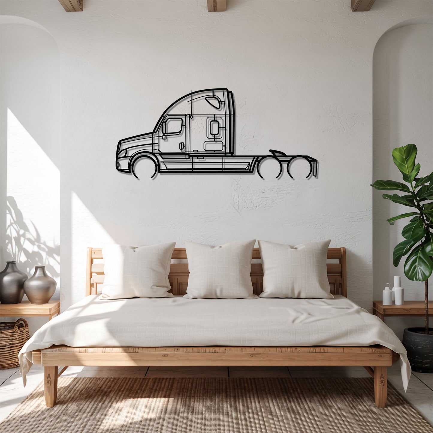 Cascadia 2007 - Semi Truck Metal Silhouette Wall Art - Truckers Gift - CDL Office Decor
