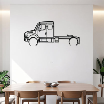M2 106 2002 - Semi Truck Metal Silhouette Wall Art - Truckers Gift - CDL Office Decor