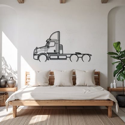 eCascadia 2022 - Semi Truck Metal Silhouette Wall Art - Truckers Gift - CDL Office Decor