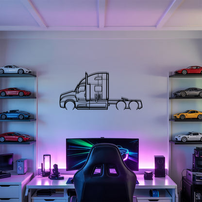 LT Series 2017 - Semi Truck Metal Silhouette Wall Art - Truckers Gift - CDL Office Decor