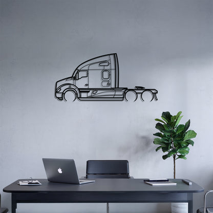 T680 2012 - Semi Truck Metal Silhouette Wall Art - Truckers Gift - CDL Office Decor