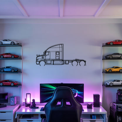 Anthem 2018 - Semi Truck Metal Silhouette Wall Art - Truckers Gift - CDL Office Decor