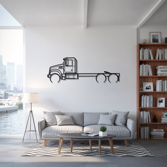 Granite 2001 - Semi Truck Metal Silhouette Wall Art - Truckers Gift - CDL Office Decor