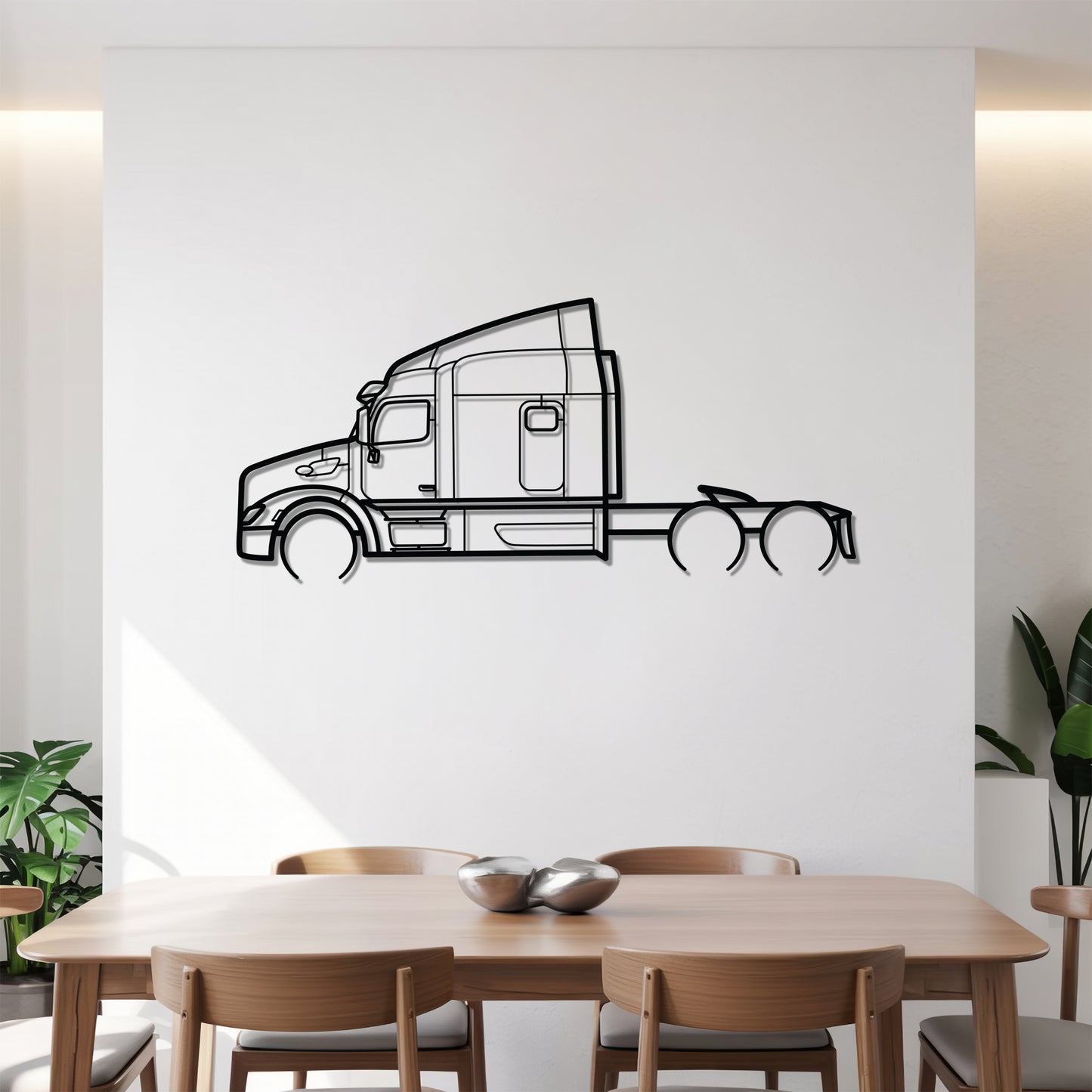 579 2012 - Semi Truck Metal Silhouette Wall Art - Truckers Gift - CDL Office Decor