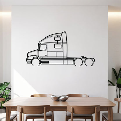 VNL Series 1996 - Semi Truck Metal Silhouette Wall Art - Truckers Gift - CDL Office Decor