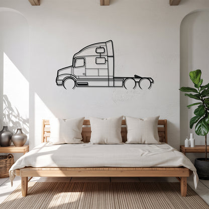 VNL Series 1996 - Semi Truck Metal Silhouette Wall Art - Truckers Gift - CDL Office Decor