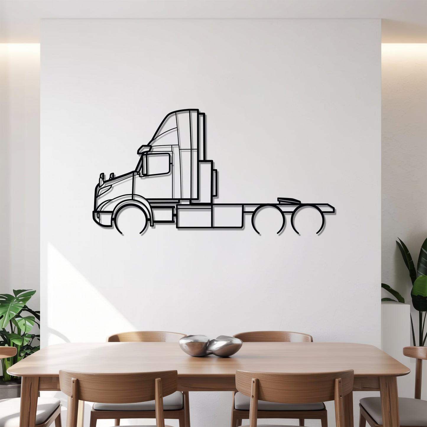 VNR Electric 2020 - Semi Truck Metal Silhouette Wall Art - Truckers Gift - CDL Office Decor
