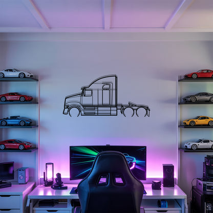 5700XE 2015 - Semi Truck Metal Silhouette Wall Art - Truckers Gift - CDL Office Decor